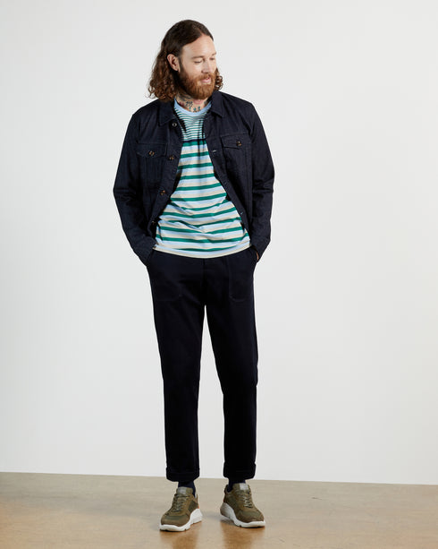 <P>Short Sleeve Stripe T-Shirt</P>
<P><Span>Earn Your Sartorial Stripes With Weights, Our Fun, Fuss-Free T-Shirt. Chuck On...